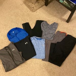 Under Armour Nike women’s lot shirts pants zip up medium